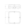 Bright Source Wall & Ceiling Square Utility LED Bulkhead, Black,