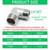 SWZHAI 2PCS 90 Degree Elbow 3/4" NPT Male x 3/4"