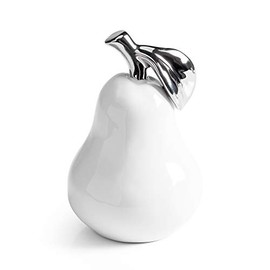 Torre & Tagus 902624B Orchard Ceramic Pear DÃ©cor, White