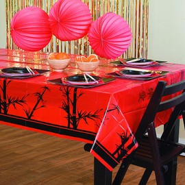Chinese New Year Plastic Tablecover - 54" x 108"