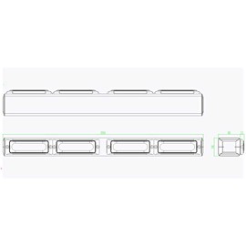 21.5 Inch Wireless LED Tow Light Bar with Red Stop/Tail/Turn Signal LEDs, High Power Magnetic Base and 4pin Round Transmitter - YANTECH USA Warranty