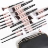 Maange Set de 18 Brochas para Maquillaje Profesional con Estuche