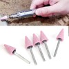 50 Pcs Grinding Bits Ceramic Triangular Cone Aluminum Oxide Grinding