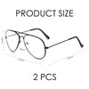 CVFRTT 2 Pieces Of Glasses, Metal Glasses, Fashionable And Simple