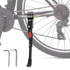 Adjustable Bike Kickstand for Adult Bike – Fits 24" to 27.5" Wheels, Aluminum Alloy, Easy to Install, Non-Slip Foot for Stability on Mountain, Road, Hybrid, Commuter Bikes, Daily & Long-Distance Rides | Leglo