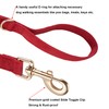 YUDOTE Soft Corduroy Dog Lead Medium 2x150cm,Red
