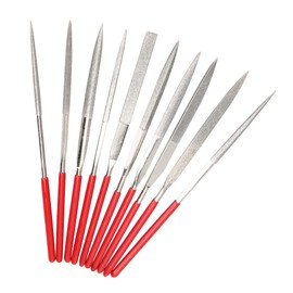 Bestgle Mini Diamond Files Diamond File Set of 10 x 2 x 100 mm Round Diamond File for Cutting Abrasion Profile.