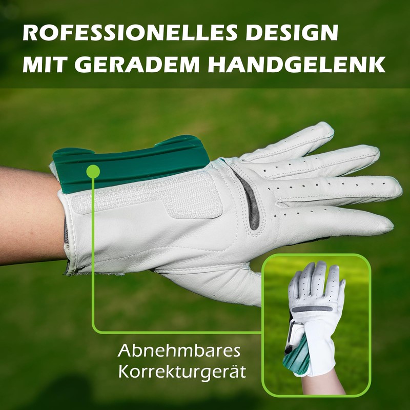 HPLSZCN Men's Golf Gloves, Removable Correction Golf Gloves, Men's Left