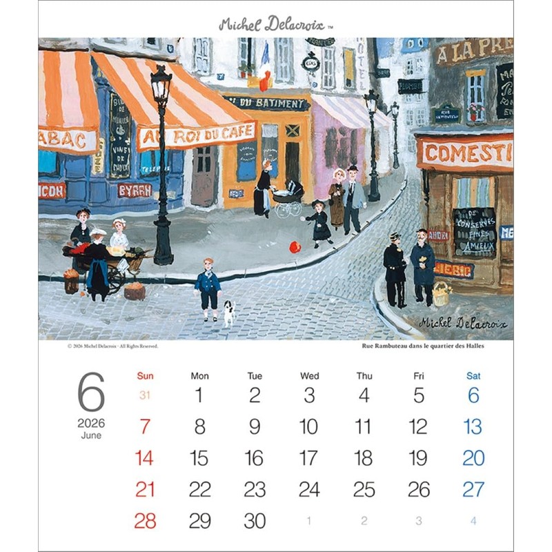 Michelle Drakroix TD-30308 2026 Tabletop Calendar CL26-1053
