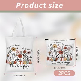 DUOJINSANXI 2 Pcs Occupational Therapy Gifts, Occupational Therapy Bag, Tote Bag Makeup Bag for Occupational Therapist, Therapist Gifts, Bagtote Appreciation Gift for Occupational Therapy