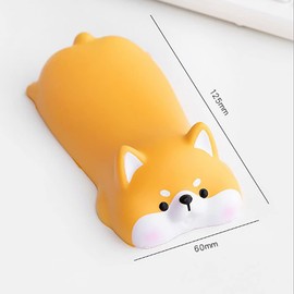 Teclado Reposamuñecas 4.9 X 2.5 Pulgadas Pequeño PU Dibujos Animados Animal Fatiga Alivio Ratón Muñequera Ergonómico Soporte De Muñeca Para Computadora Computadora(Zapatillas color rubor)