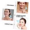 WOONEKY 2pcs Reusable Bottom Lash Eyeliner Stamp Tool for Women