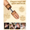Übungshand für Acrylnägel – Silikon-Nagel-Übungs-Upgrade, künstliche Fingernägel für Nagelübungen, flexible