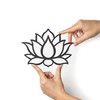 keluly Metallic Decoration Floating Wall Sculpture with Shadow Made of