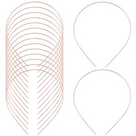 GORGECRAFT Pack of 30 1 mm Wide Thin Metal Hair Bands in Gold Wire Simple Blank Narrow Hair Bands for Men Crown Headband Smooth Base Holder Closure for Women Make-Up DIY Hair Accessories
