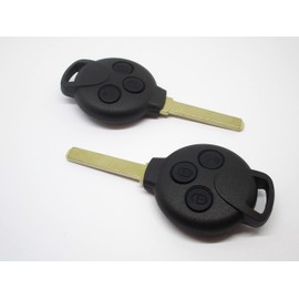 2 x 3 Button Remote Key Case Cover Compatible with Smart 451 Fortwo Forfour Roadster New Pair
