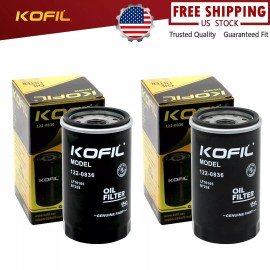 KOFIL 2*Oil Filter 1220836 for Cummins Onan RV Generator QG 5500,7000 Series