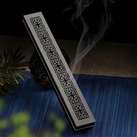TUDOUZZZ Incense Stand, No Spilling Ashes, Openwork Carving, Horizontal Stand, Ebony Wood, Stylish, Portable Buddhist Altar, Indoor Meditation, Dining, Indoor Reading, Buddhist Matters, Japanese