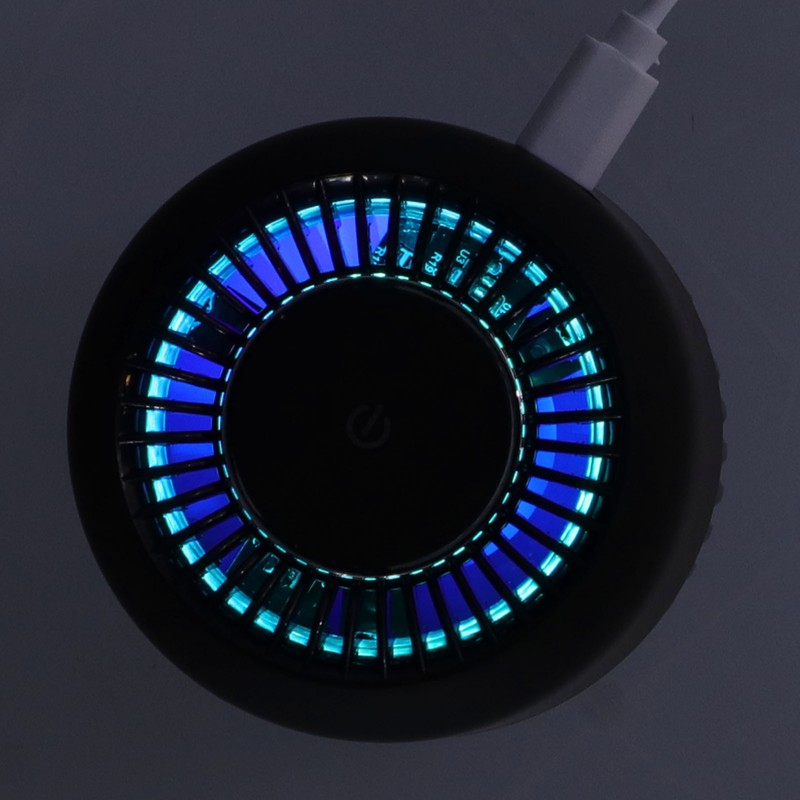 Black Air Purifier Portable USB Powered Low Noise Car Air