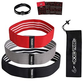 Legend Booty Pack  Ligas de Resistencia Hip Bands de Tela Para Glúteos, Piernas, Caderas y Muslos Con Diseño Antideslizante. Incluye 3 Bandas de...   