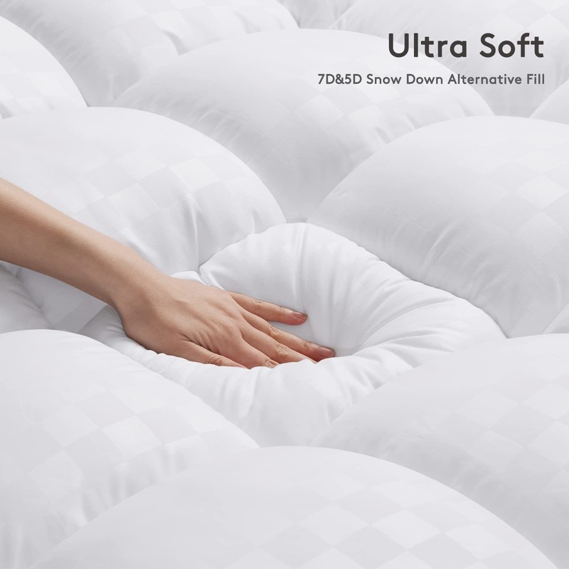 SameBed Mattress Topper Queen,Extra Thick Mattress Pad Cover for Back