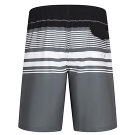 APTRO Men's Swim Trunks 9" Quick Dry Swimsuits Beach Bathing Suits Swim Shorts Mesh Liner #K180-Stripes Grey M