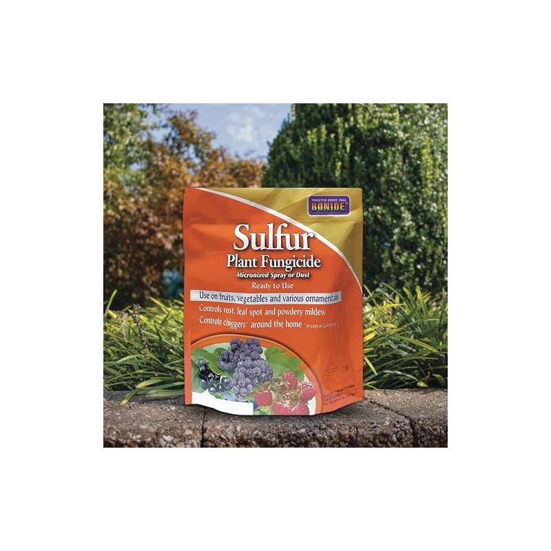 Bonide Sulfur Plant Fungicide, 4 lb. Ready-to-Use Micronized Spray or