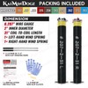 KaiMinDogz Pair of 2" Garage Door Torsion Springs Set with