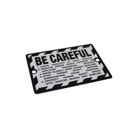 Be-Careful Plate Fits John Deere Tractor