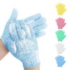 Guantes Baño Pares Exfoliantes Ducha Nailon Súper Suaves Doble Cara