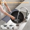 Sink Edge Protector with Suction Cup 4"x24", Silicone Sink Splash
