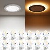 VOLISUN 12 Pack 6 Inch 5CCT Recessed Light with Night