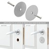 NAUBEA 2 Pack Door Hole Cover Plate Brushed Satin Nickel