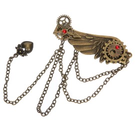FOMIYES Chic Vintage Punk Hair Clip Hair Pin with Dangle Chain for Women Girls Metal Hair Accessories