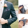 6Pcs Luxury 100% Cotton Men’s Plaid Handkerchief, Soft Hanky with