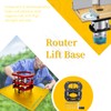 Router Lift Base, Aluminum Alloy Stainless Steel 4 Jaw Clamping,