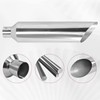 FGJQEFG 5 Inch Inlet 8 Inch Outlet Polished Stainless Steel