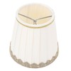 SENECESLI Table Lamp Shade, 6Pcs Universal Minimalist, White/Beige, Fabric, Clip-On,