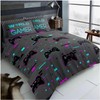GC GAVENO CAVAILIA Gamer Duvet Cover Set Single, Charcoal Bedding