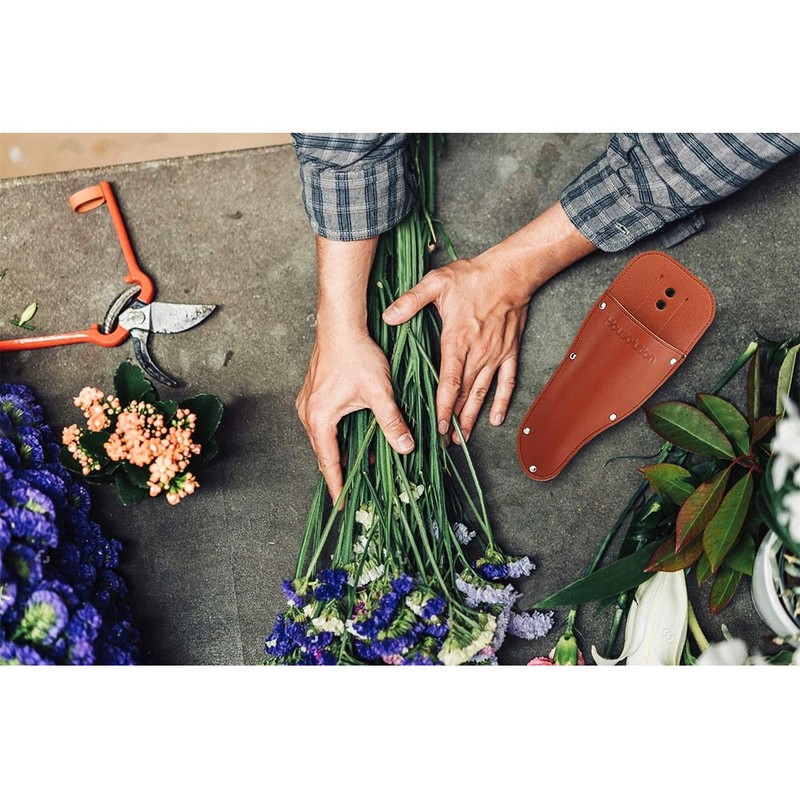 Housolution Garden Pruner Sheath, Pruner Tool Holster, Premium PU Leather