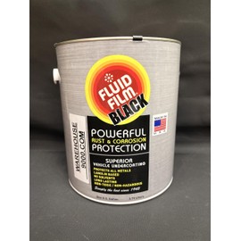 Gallon Black FF Lanolin Undercoating Fluid, Standard Economy Undercoating Gun, and 2 Black Quart Bottles