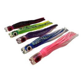 Honu Lures 7.5-Inch Saltwater Trolling Lure, Jet Head with 7/0 Hooks, 150lb Mono (Pink)