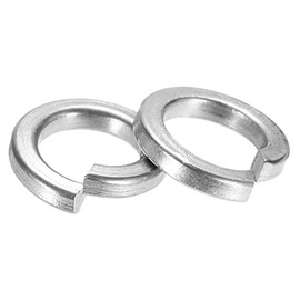 PATIKIL 1/4" Spring Lock Washer, 80 Pack 316 Stainless Steel Split Lock Washer Elastic Gasket Lock Metal Washers for Screws Bolts