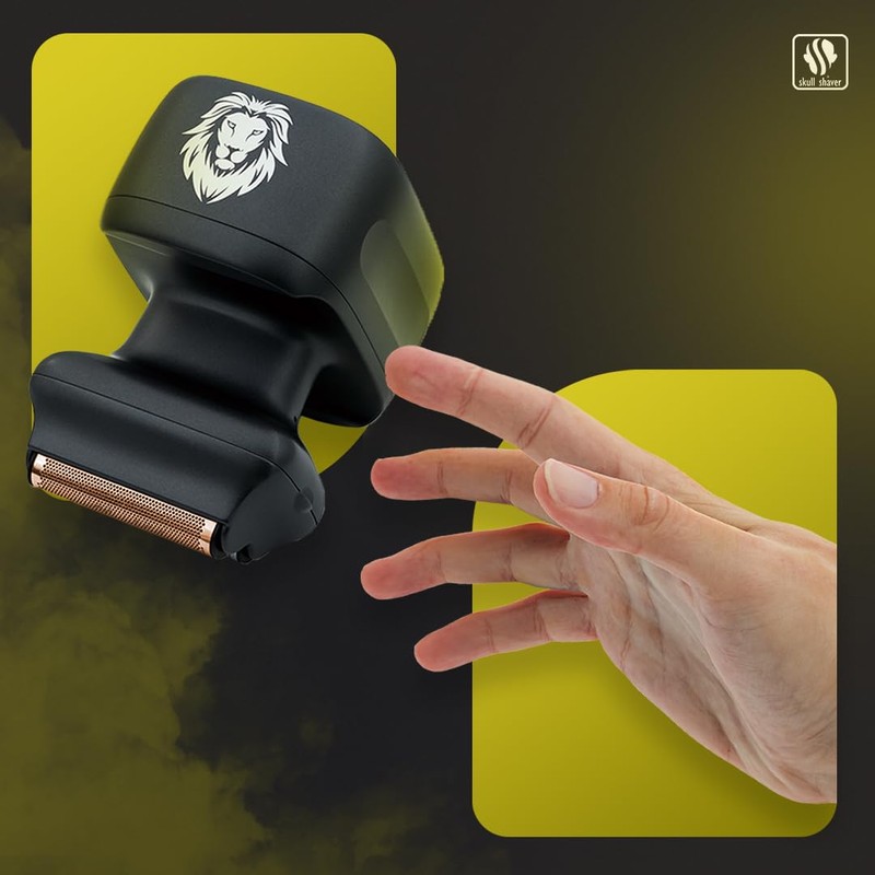 Skull Shaver One Lion Gold PRO Face Shaver for Men