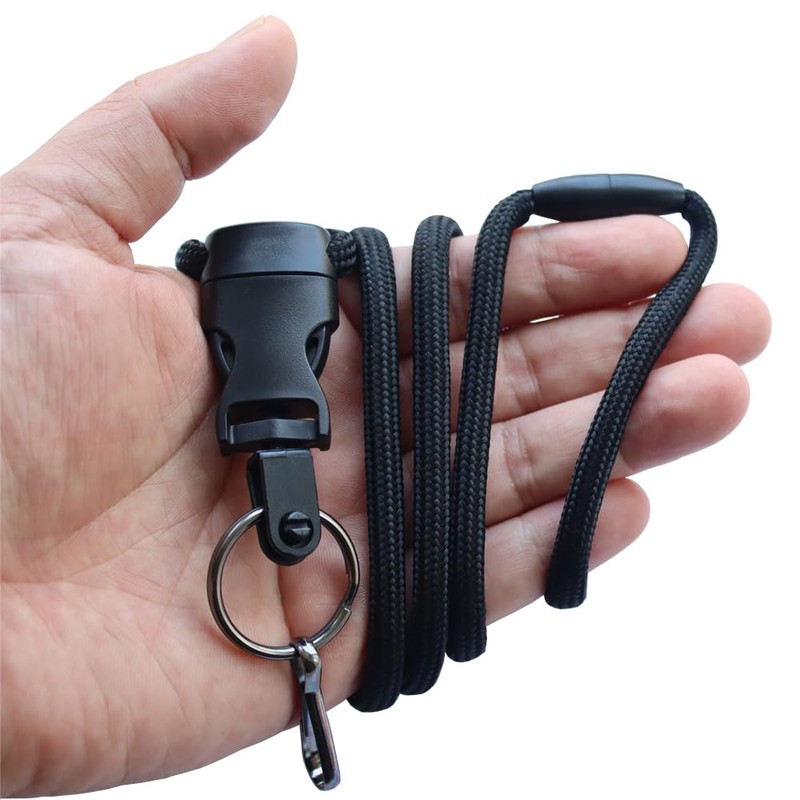 2 Pack-Heavy Duty Breakaway Lanyards for ID Badges and Keys-Badge