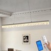 Ruibutrade 50" LED Linear Pendant Light Fixtures with Remote, Dimmable
