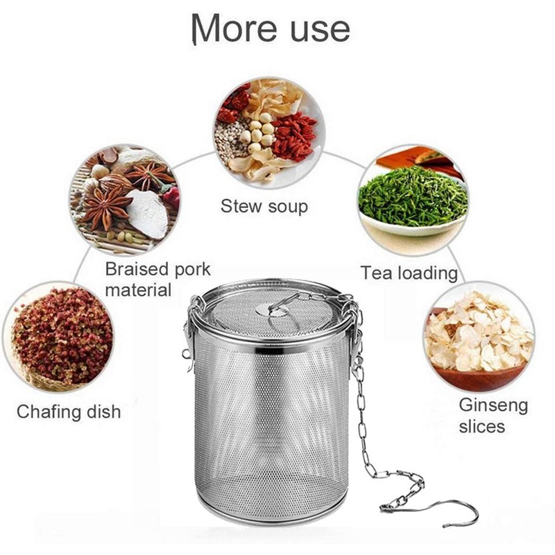 zalati Spice Strainer 1.3L Food Strainer Spice Filter Stainless Steel