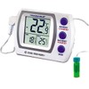 Traceable Jumbo Calibrated Digital Fridge Thermometer/Freezer Thermometer with Bottle Probe,