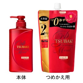 TSUBAKI Premium Moist Shampoo Refill, 22.3 fl oz (660 ml) x 1