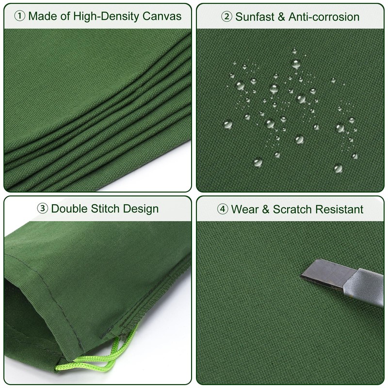 PATIKIL 3' x 6" Sand Bag for Flooding, 4 Pack